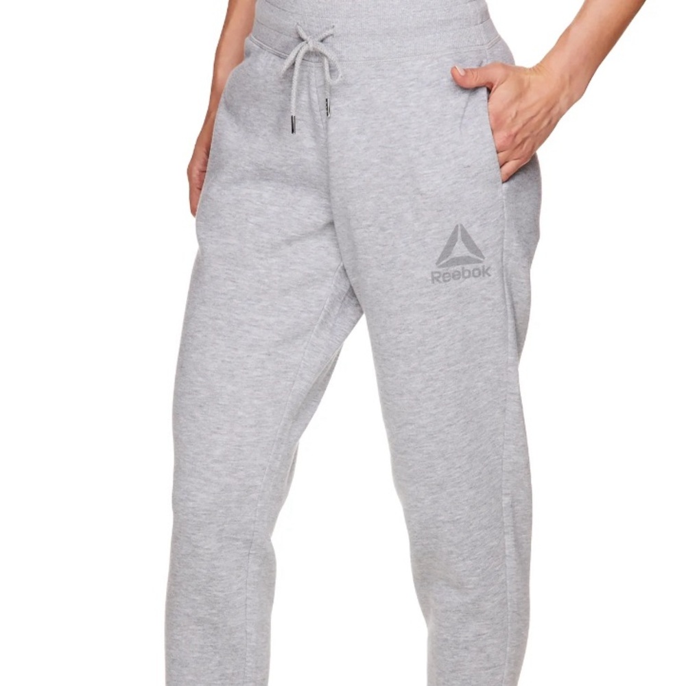 Reebok Womens' Cozy Fleece Jogger Sweatpants with Pockets
